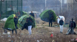 HRO Human Rights Observers Témoignages Réfugiés déplaçant des tentes